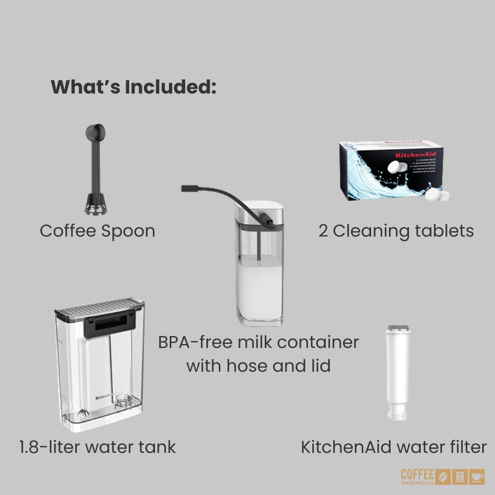 KitchenAid KF4 Fully Automatic Coffee Machine with Iced Coffee Function – Porcelain white