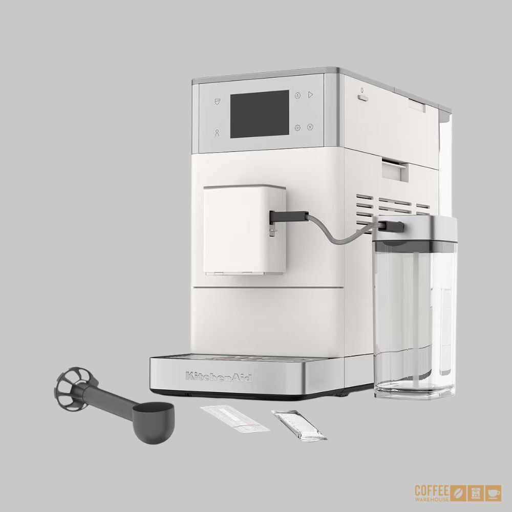 KitchenAid KF4 Fully Automatic Coffee Machine with Iced Coffee Function – Porcelain white