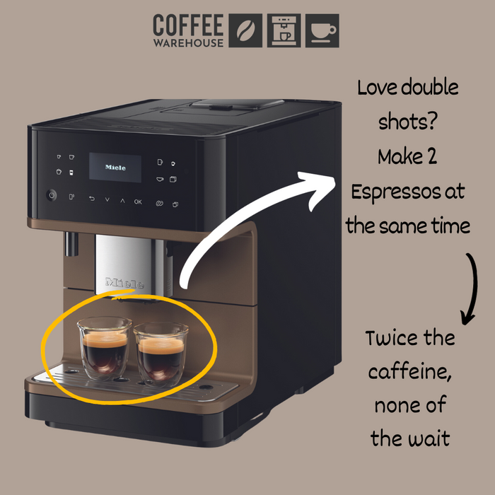 MIELE CM6360 Milk Perfection Super Automatic Coffee Machine - Bronze Pearl