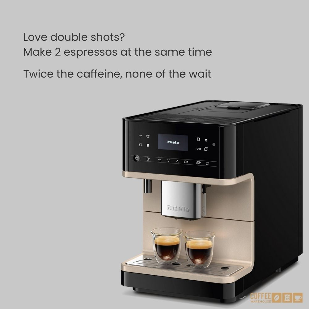 Miele CM6360 Milk Perfection Super Automatic Coffee Machine - Steel Metallic