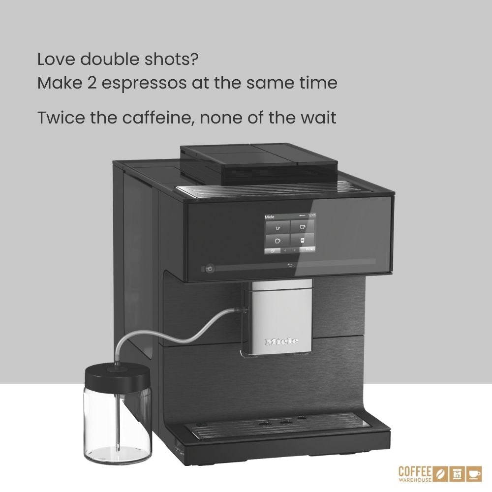 Miele CM7750 Coffeeselect Super Automatic Coffee Machine- Obsidian Black