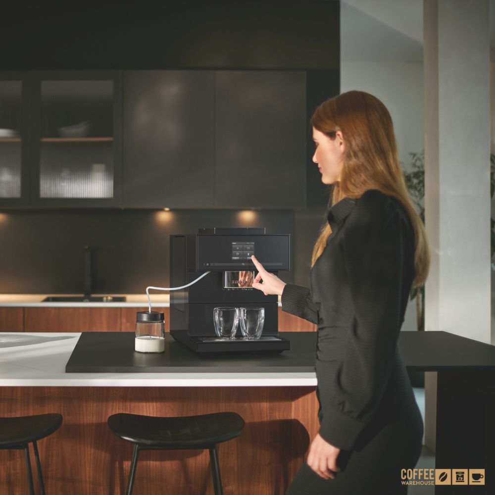 Miele CM7750 Coffeeselect Super Automatic Coffee Machine- Obsidian Black