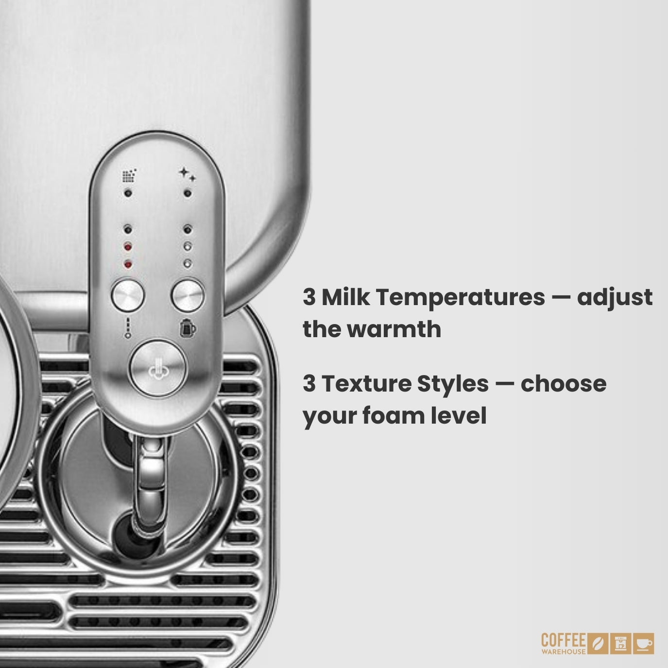 Nespresso Vertuo Creatista Coffee Pod Machine by Breville - Brushed Stainless Steel