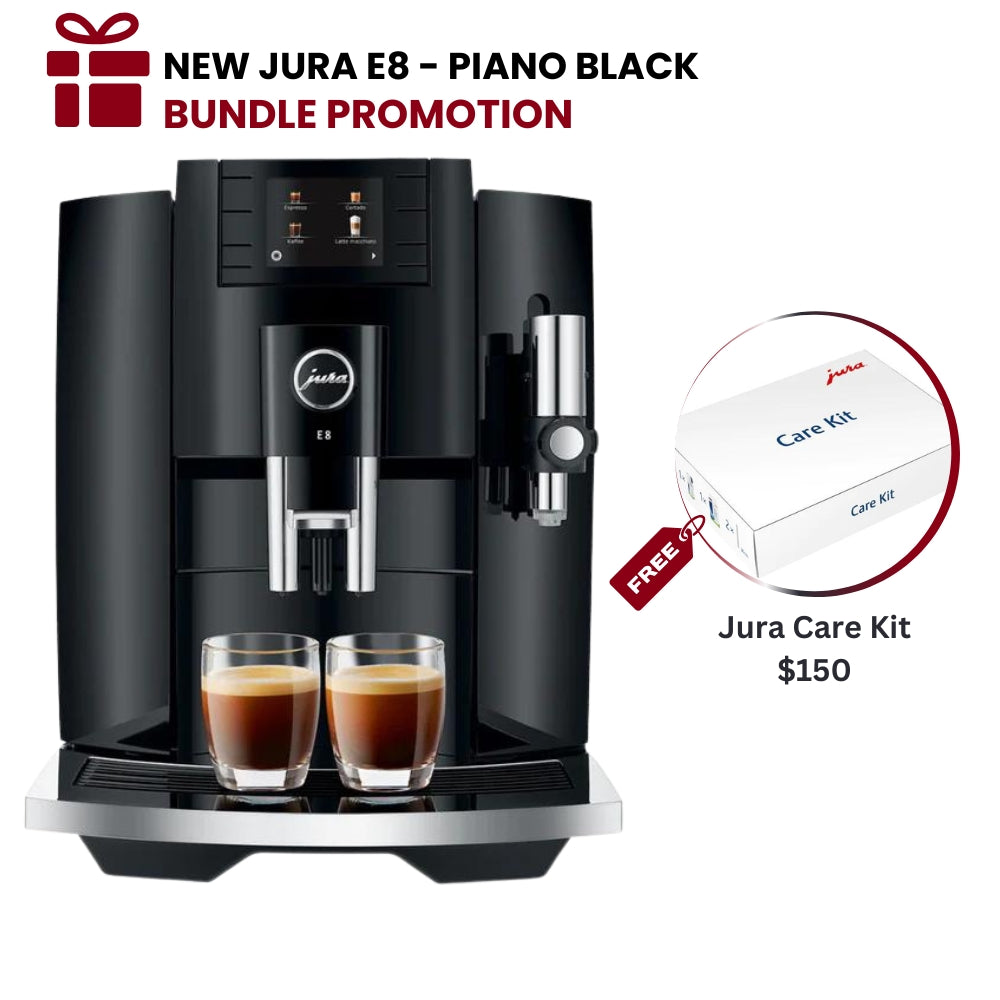 New Jura E8 Piano Black - 4th Generation