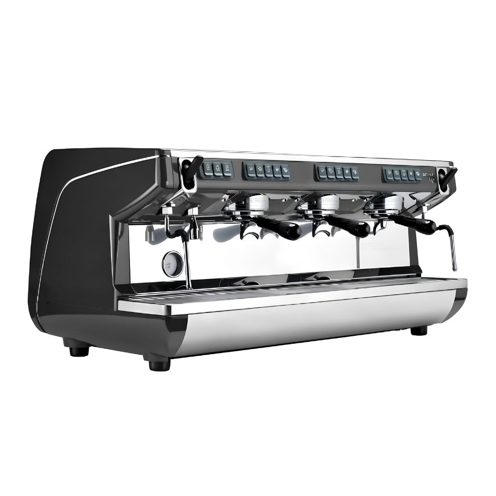 Nuova Simonelli Appia Life Full-Size 3 Group Volumetric Espresso Machine – Black