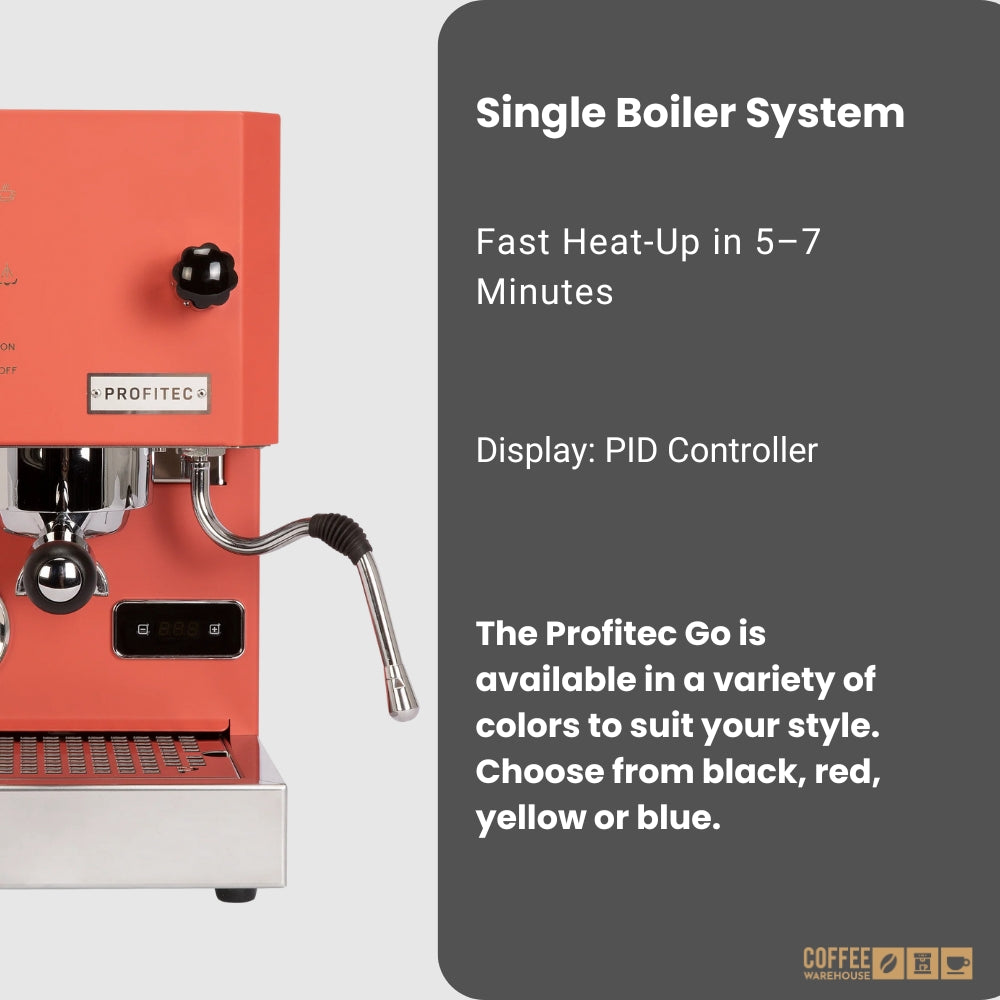 Profitec Go Espresso Machine - Red