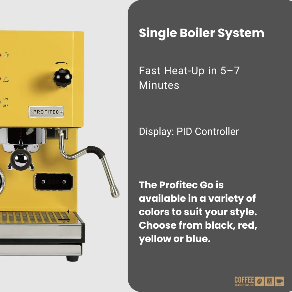 Profitec Go Espresso Machine - Yellow
