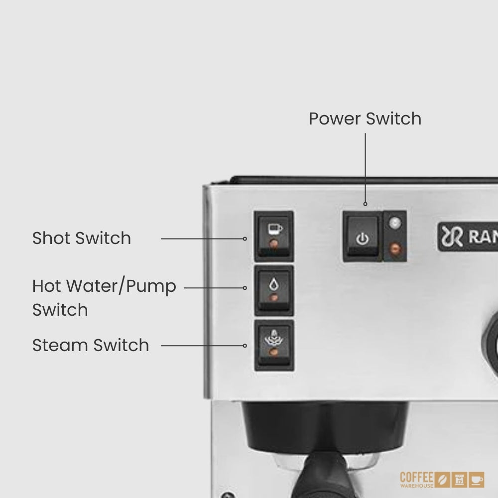 Rancilio Silvia M V6 Espresso Machine - Stainless Steel