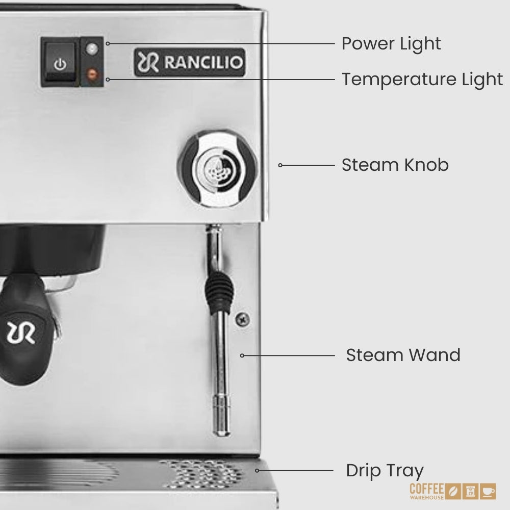 Rancilio Silvia M V6 Espresso Machine - Stainless Steel