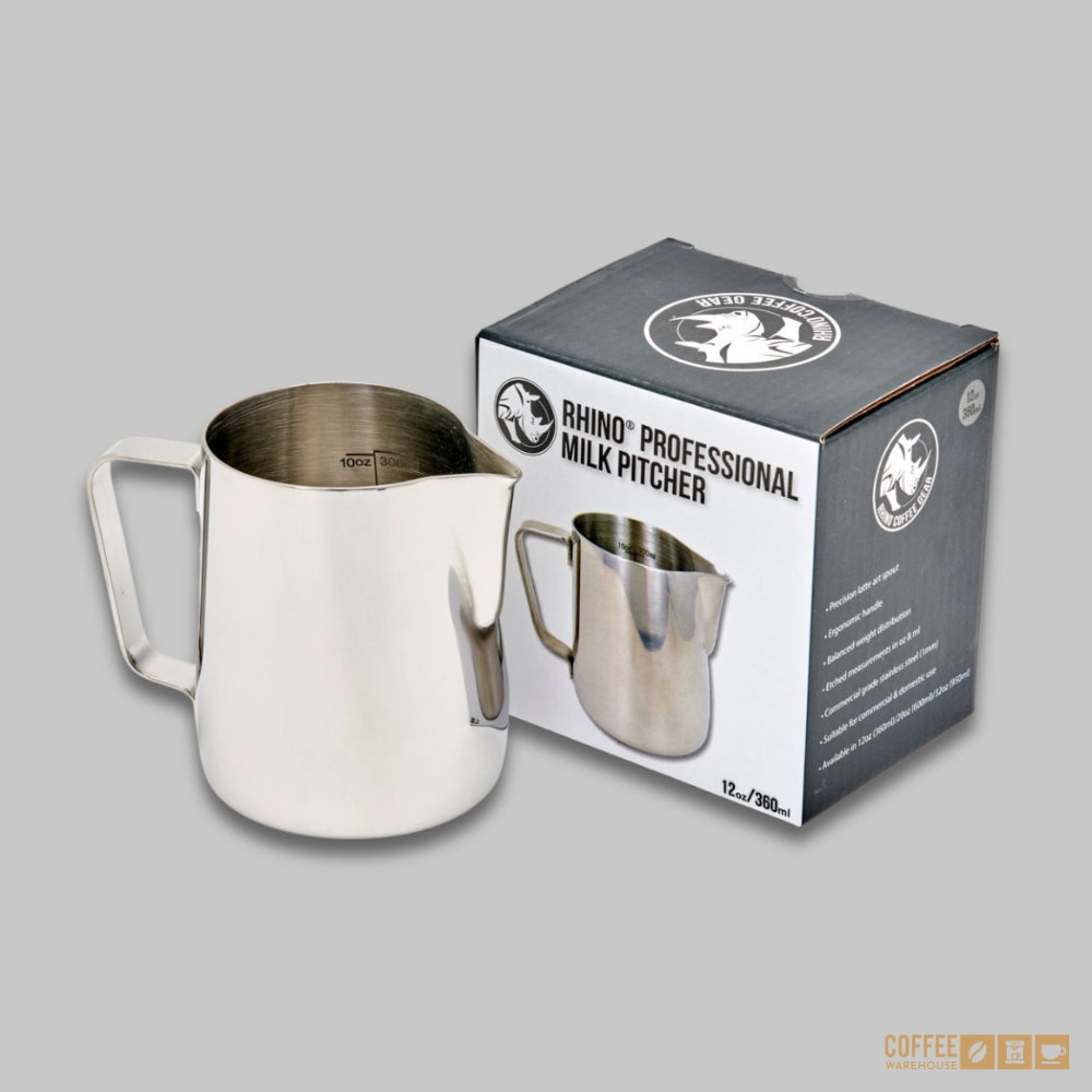 Rhino Professional Milk Pitcher - 360ml/12oz
