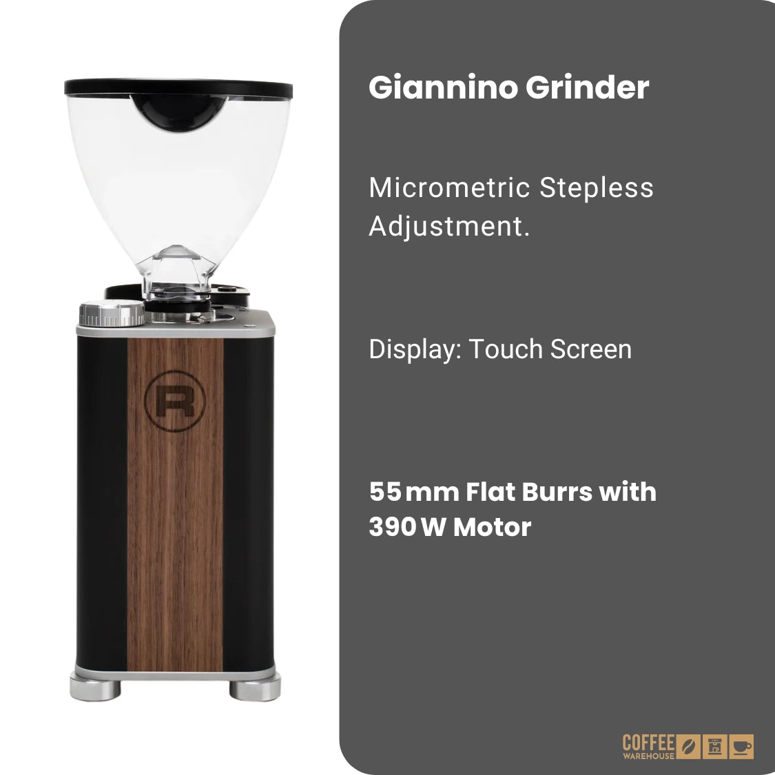 Rocket Espresso Giannino Grinder - Black Wood