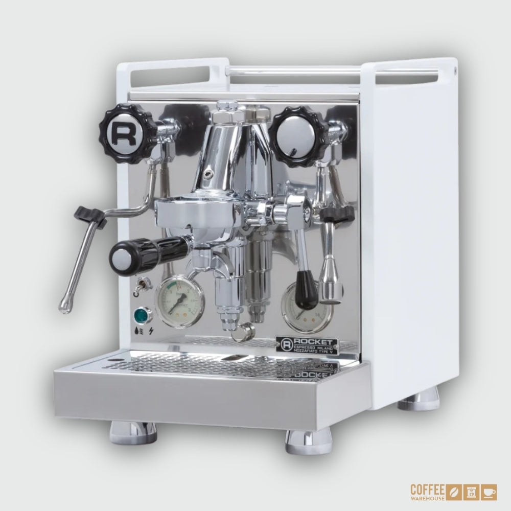 Rocket Mozzafiato Type V (PID) Shot Timer Espresso Machine- White