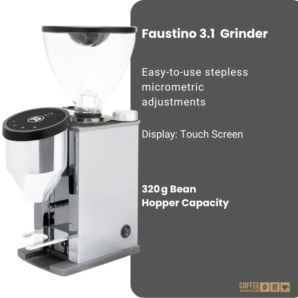 Rocket Espresso Faustino 3.1 Grinder - Chrome