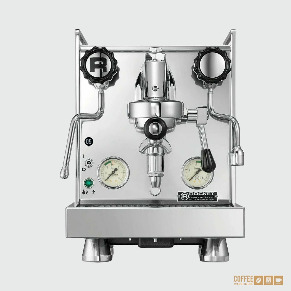 Rocket Mozzafiato Type V (PID) Shot Timer Espresso Machine - Chrome