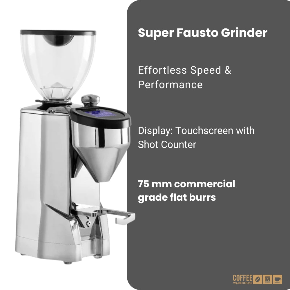 Rocket Espresso Super Fausto Grinder - Chrome