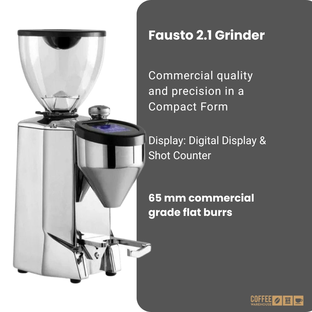 Rocket Espresso Fausto 2.1 Grinder - Chrome