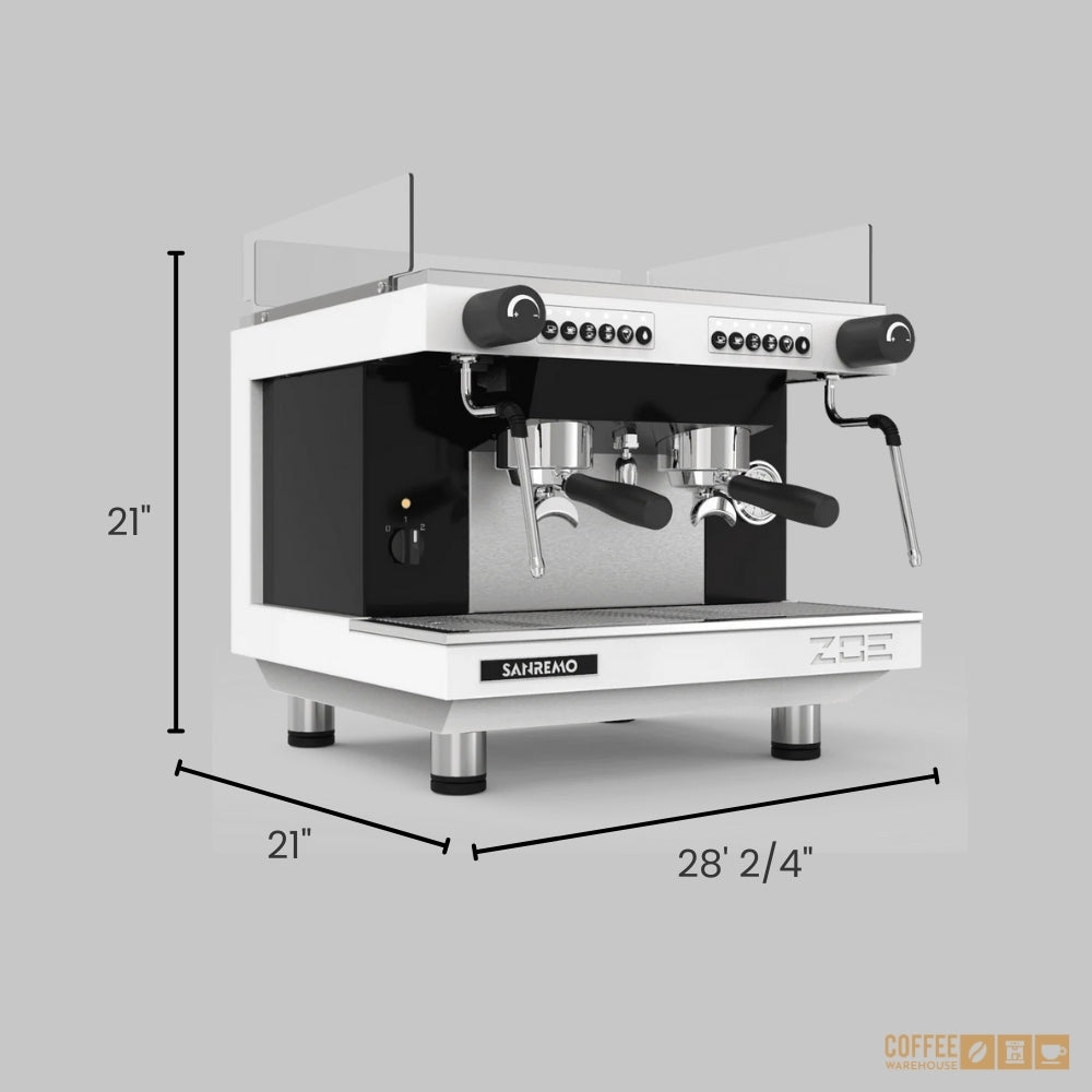 Sanremo Zoe Compact 2gr Espresso Machine - Black & White