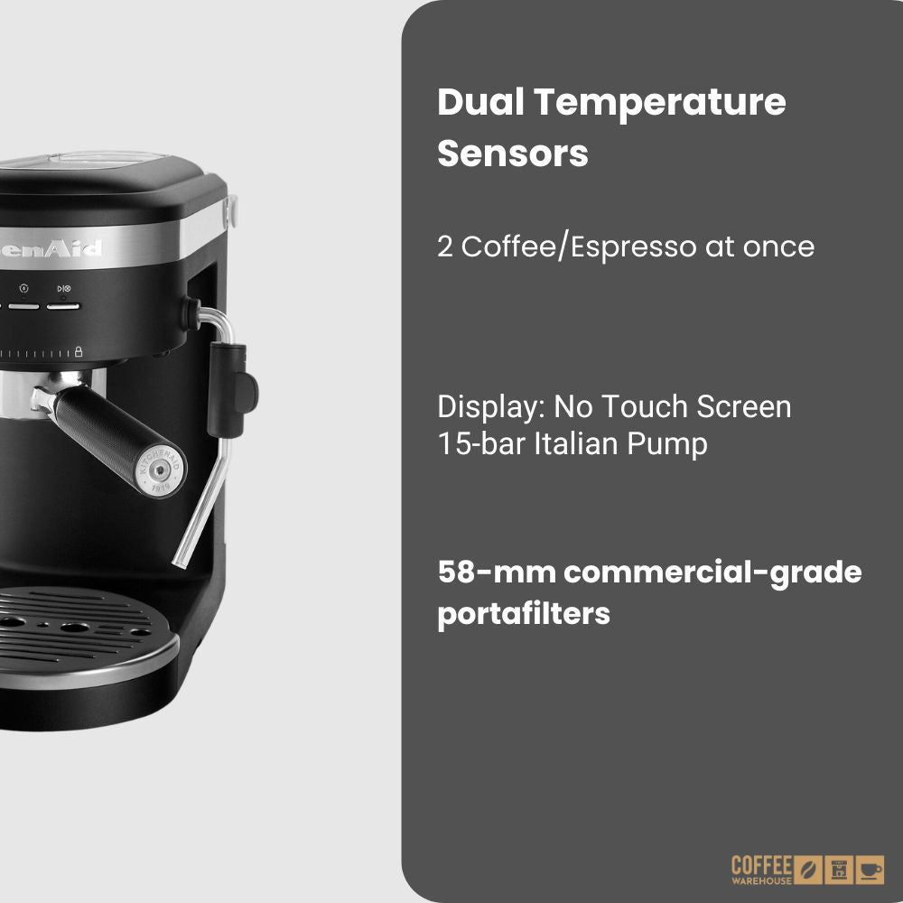 Semi-Automatic Espresso Machine _ Black Matte