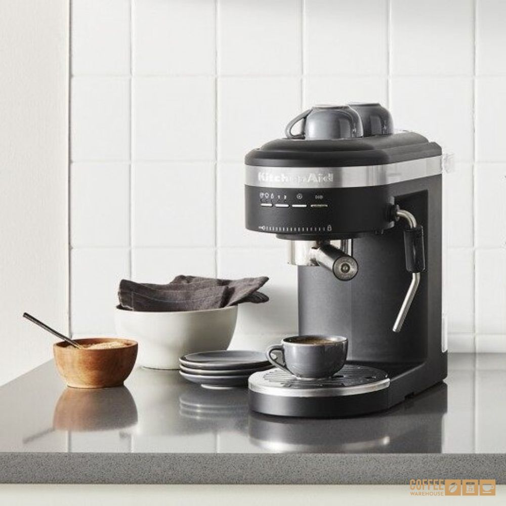 Semi-Automatic Espresso Machine _ Black Matte