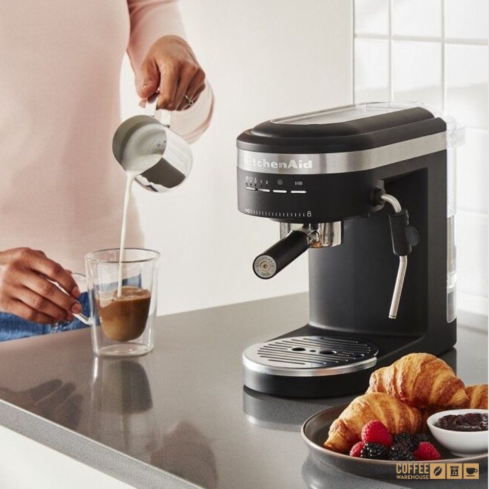 Semi-Automatic Espresso Machine _ Black Matte