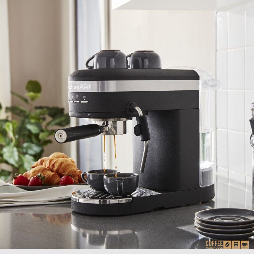 Semi-Automatic Espresso Machine _ Black Matte