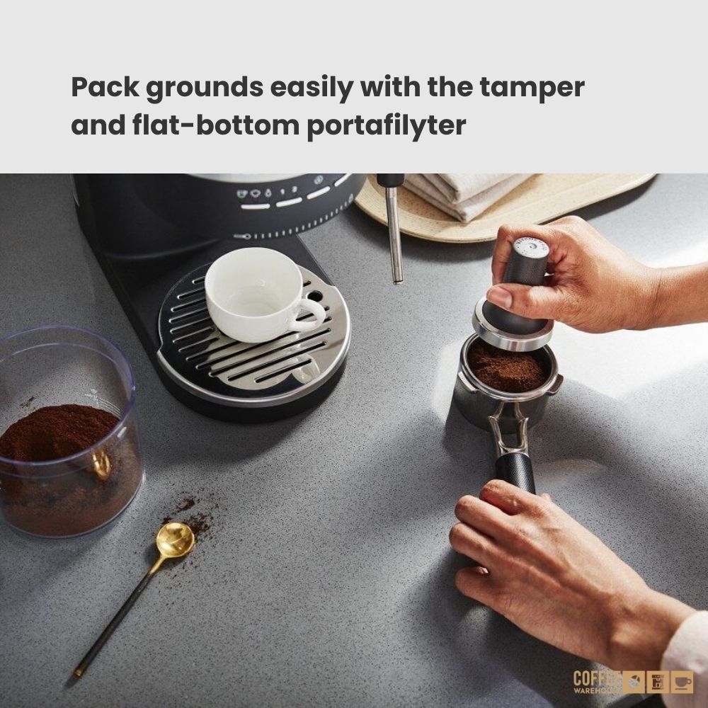 Semi-Automatic Espresso Machine _ Black Matte