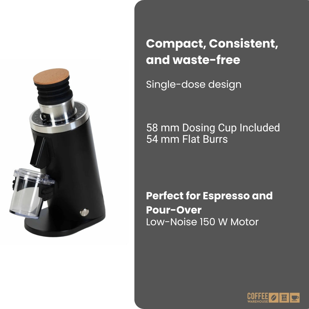 Turin DF54 Single Dose Grinder black