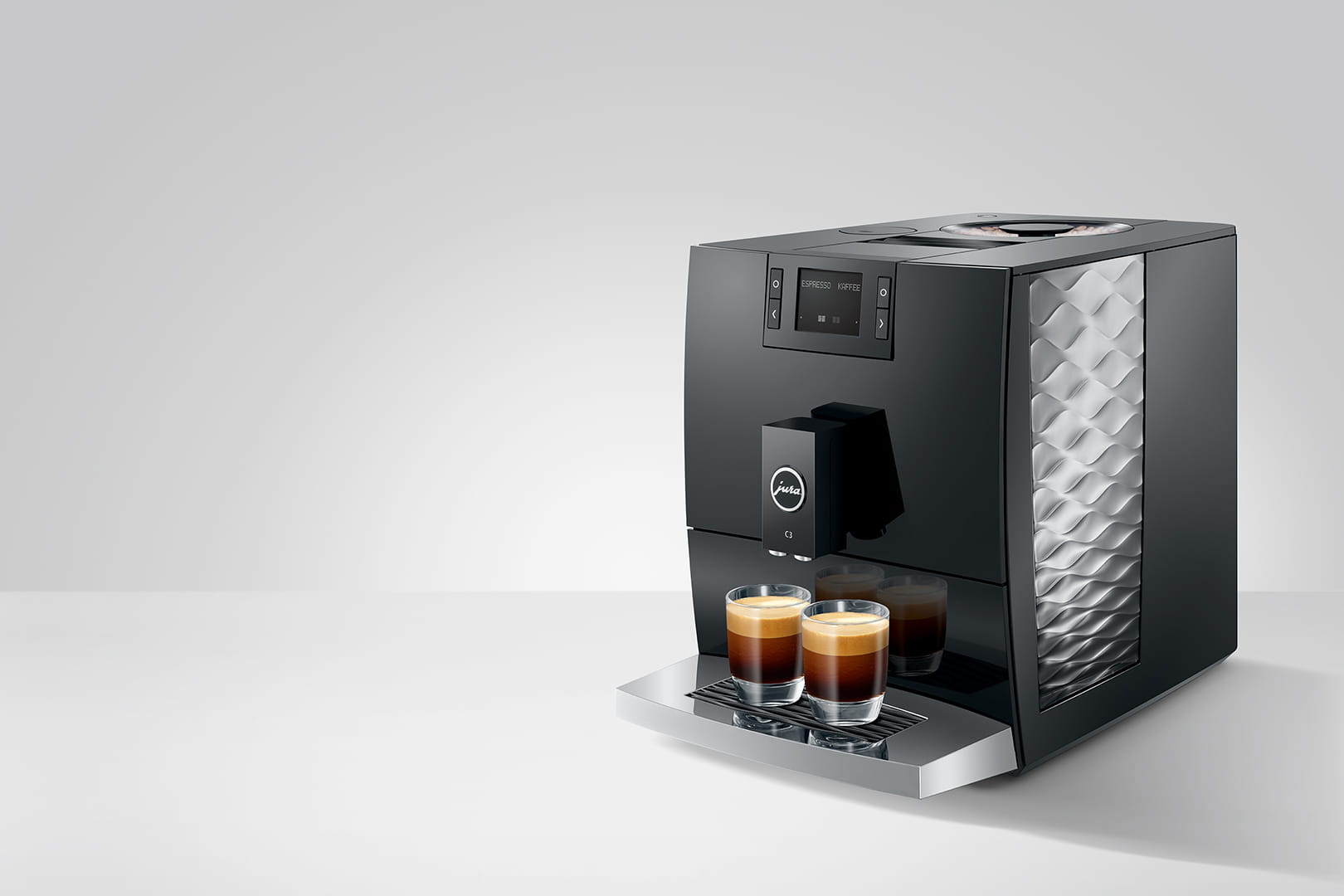 Jura C3 Super Automatic Coffee Machine - Piano Black