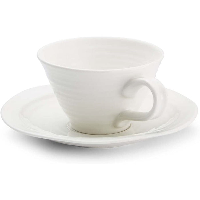 Portmeirion - Sophie Conran White Tea Cup 8oz & Saucer