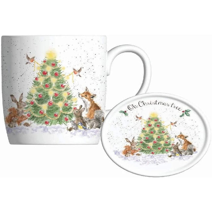 Royal Worcester - Mug & Coaster Christmas Tree 11oz